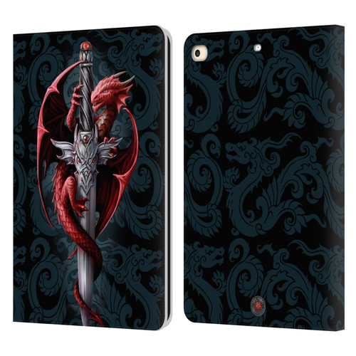 Anne Stokes Dragons Dagger Leather Book Wallet Case Cover For Apple iPad 9.7 2017 / iPad 9.7 2018
