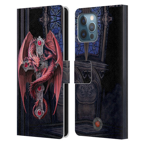 Anne Stokes Dragons Gothic Guardians Leather Book Wallet Case Cover For Apple iPhone 12 Pro Max