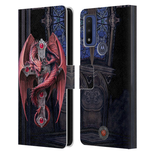 Anne Stokes Dragons Gothic Guardians Leather Book Wallet Case Cover For Motorola G Pure
