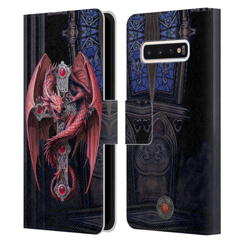 Anne Stokes Dragons Gothic Guardians Leather Book Wallet Case Cover For Samsung Galaxy S10