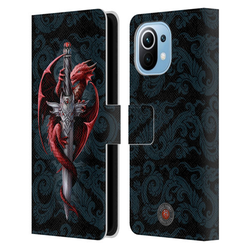Anne Stokes Dragons Dagger Leather Book Wallet Case Cover For Xiaomi Mi 11