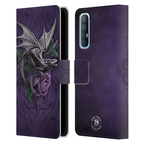 Anne Stokes Dragons 3 Beauty 2 Leather Book Wallet Case Cover For OPPO Find X2 Neo 5G