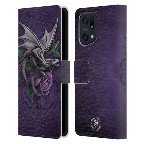 Anne Stokes Dragons 3 Beauty 2 Leather Book Wallet Case Cover For OPPO Find X5