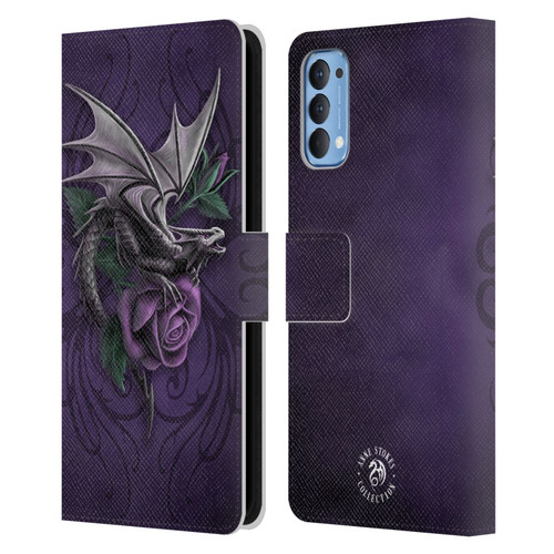 Anne Stokes Dragons 3 Beauty 2 Leather Book Wallet Case Cover For OPPO Reno 4 5G