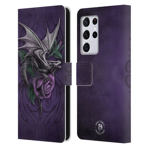 Anne Stokes Dragons 3 Beauty 2 Leather Book Wallet Case Cover For Samsung Galaxy S21 Ultra 5G