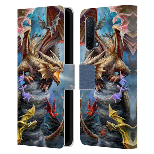 Anne Stokes Dragons 4 Clan Leather Book Wallet Case Cover For OnePlus Nord CE 5G