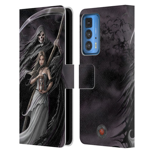 Anne Stokes Gothic Summon the Reaper Leather Book Wallet Case Cover For Motorola Edge 20 Pro