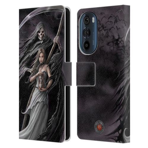 Anne Stokes Gothic Summon the Reaper Leather Book Wallet Case Cover For Motorola Edge 30