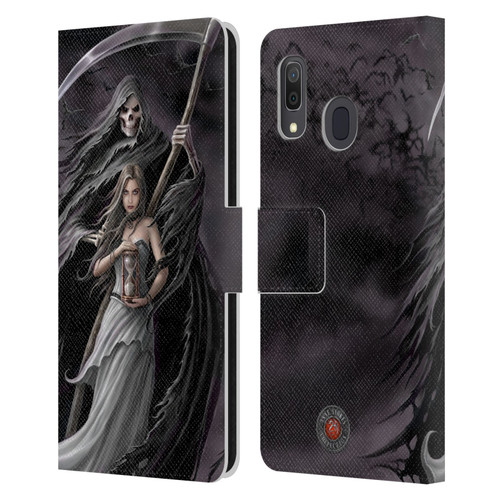 Anne Stokes Gothic Summon the Reaper Leather Book Wallet Case Cover For Samsung Galaxy A33 5G (2022)