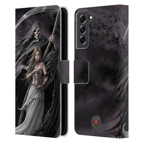 Anne Stokes Gothic Summon the Reaper Leather Book Wallet Case Cover For Samsung Galaxy S21 FE 5G