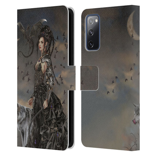 Nene Thomas Crescents Gothic Fairy Woman With Wolf Leather Book Wallet Case Cover For Samsung Galaxy S20 FE / 5G