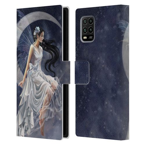 Nene Thomas Crescents Winter Frost Fairy On Moon Leather Book Wallet Case Cover For Xiaomi Mi 10 Lite 5G