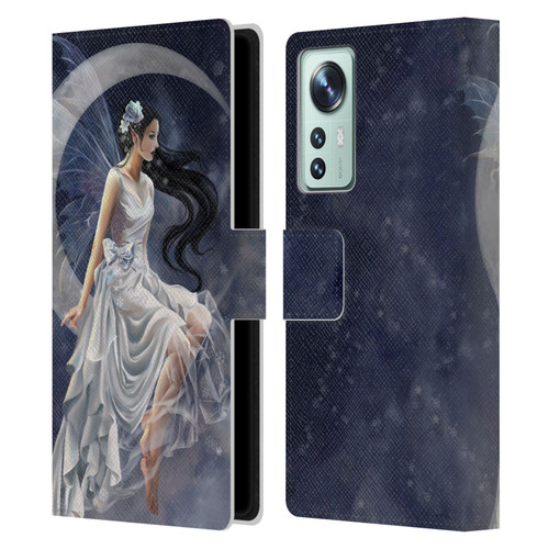 Nene Thomas Crescents Winter Frost Fairy On Moon Leather Book Wallet Case Cover For Xiaomi 12