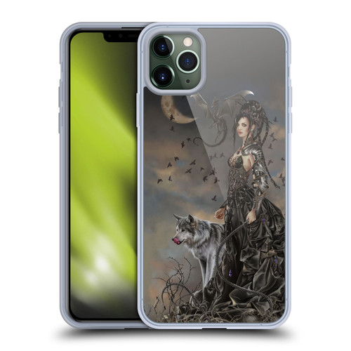 Nene Thomas Crescents Gothic Fairy Woman With Wolf Soft Gel Case for Apple iPhone 11 Pro Max