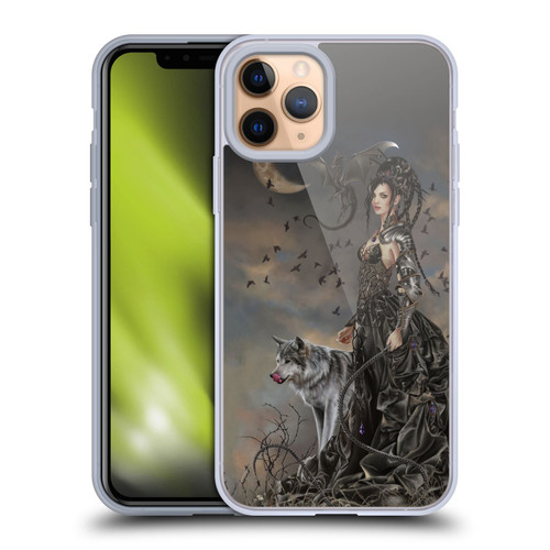 Nene Thomas Crescents Gothic Fairy Woman With Wolf Soft Gel Case for Apple iPhone 11 Pro