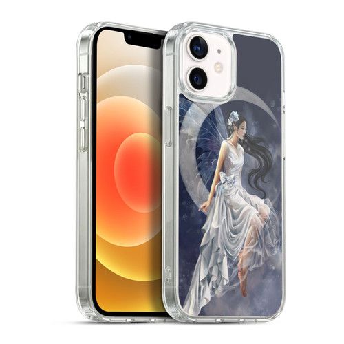 Nene Thomas Crescents Winter Frost Fairy On Moon Soft Gel Case for Apple iPhone 12 / iPhone 12 Pro & MagSafe