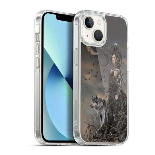 Nene Thomas Crescents Gothic Fairy Woman With Wolf Soft Gel Case for Apple iPhone 13