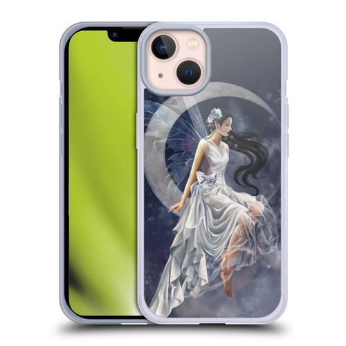 Nene Thomas Crescents Winter Frost Fairy On Moon Soft Gel Case for Apple iPhone 13