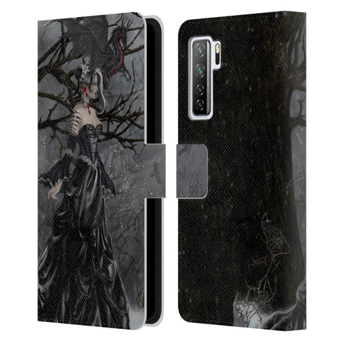 Nene Thomas Deep Forest Queen Gothic Fairy With Dragon Leather Book Wallet Case Cover For Huawei Nova 7 SE/P40 Lite 5G