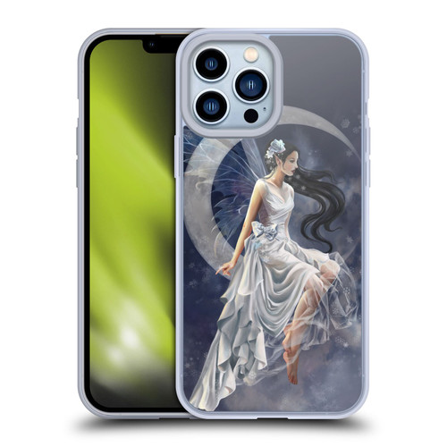 Nene Thomas Crescents Winter Frost Fairy On Moon Soft Gel Case for Apple iPhone 13 Pro Max