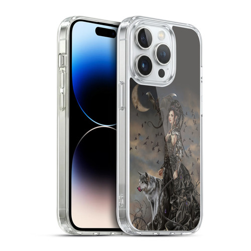 Nene Thomas Crescents Gothic Fairy Woman With Wolf Soft Gel Case for Apple iPhone 14 Pro & MagSafe