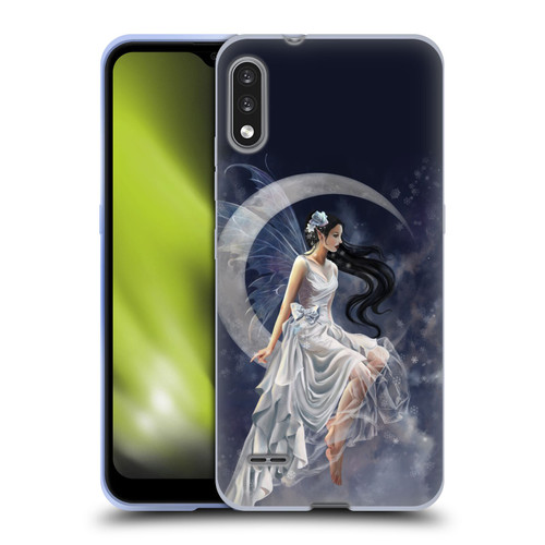 Nene Thomas Crescents Winter Frost Fairy On Moon Soft Gel Case for LG K22