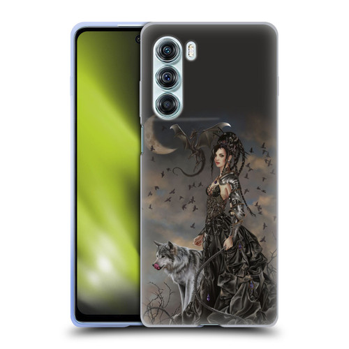 Nene Thomas Crescents Gothic Fairy Woman With Wolf Soft Gel Case for Motorola Edge S30 / Moto G200 5G