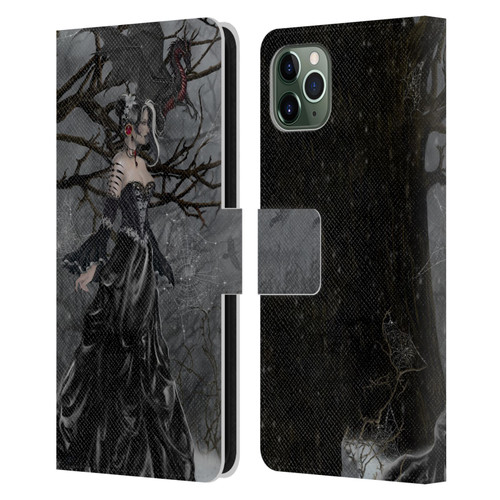 Nene Thomas Deep Forest Queen Gothic Fairy With Dragon Leather Book Wallet Case Cover For Apple iPhone 11 Pro Max