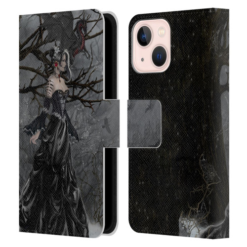 Nene Thomas Deep Forest Queen Gothic Fairy With Dragon Leather Book Wallet Case Cover For Apple iPhone 13 Mini