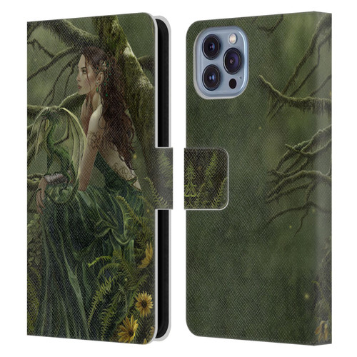 Nene Thomas Deep Forest Queen Fate Fairy With Dragon Leather Book Wallet Case Cover For Apple iPhone 14