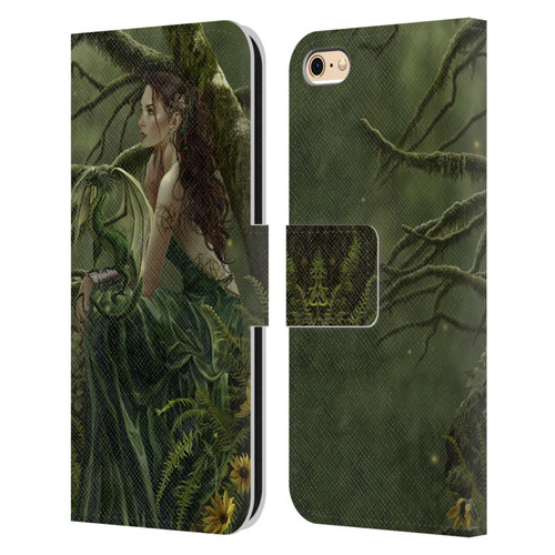 Nene Thomas Deep Forest Queen Fate Fairy With Dragon Leather Book Wallet Case Cover For Apple iPhone 6 / iPhone 6s