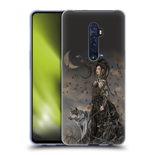 Nene Thomas Crescents Gothic Fairy Woman With Wolf Soft Gel Case for OPPO Reno 2