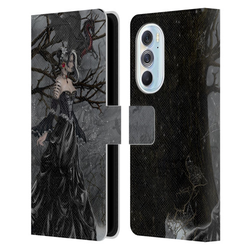 Nene Thomas Deep Forest Queen Gothic Fairy With Dragon Leather Book Wallet Case Cover For Motorola Edge X30