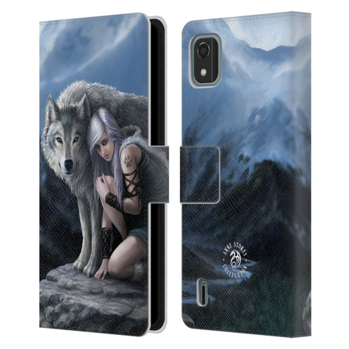 Anne Stokes Wolves Protector Leather Book Wallet Case Cover For Nokia C2 2nd Edition