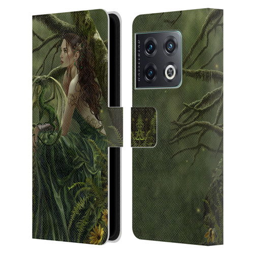Nene Thomas Deep Forest Queen Fate Fairy With Dragon Leather Book Wallet Case Cover For OnePlus 10 Pro