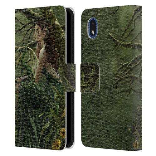 Nene Thomas Deep Forest Queen Fate Fairy With Dragon Leather Book Wallet Case Cover For Samsung Galaxy A01 Core (2020)