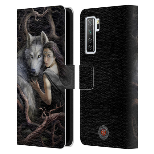 Anne Stokes Wolves 2 Soul Bond Leather Book Wallet Case Cover For Huawei Nova 7 SE/P40 Lite 5G