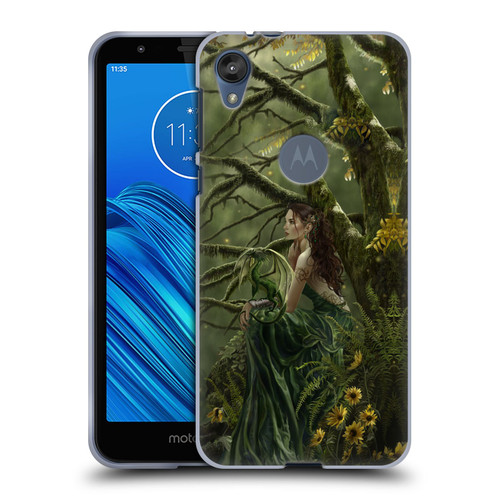 Nene Thomas Deep Forest Queen Fate Fairy With Dragon Soft Gel Case for Motorola Moto E6