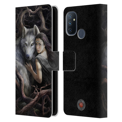 Anne Stokes Wolves 2 Soul Bond Leather Book Wallet Case Cover For OnePlus Nord N100