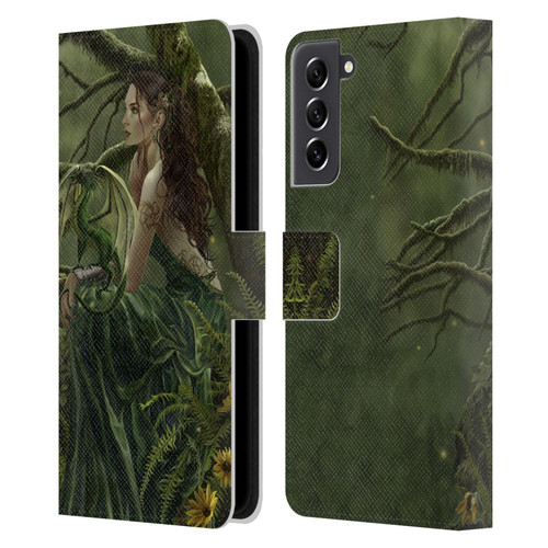 Nene Thomas Deep Forest Queen Fate Fairy With Dragon Leather Book Wallet Case Cover For Samsung Galaxy S21 FE 5G