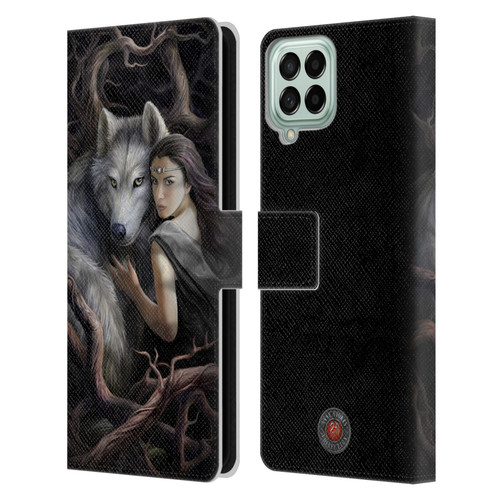 Anne Stokes Wolves 2 Soul Bond Leather Book Wallet Case Cover For Samsung Galaxy M53 (2022)