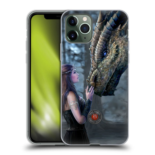 Anne Stokes Dragon Friendship Once Upon A Time Soft Gel Case for Apple iPhone 11 Pro
