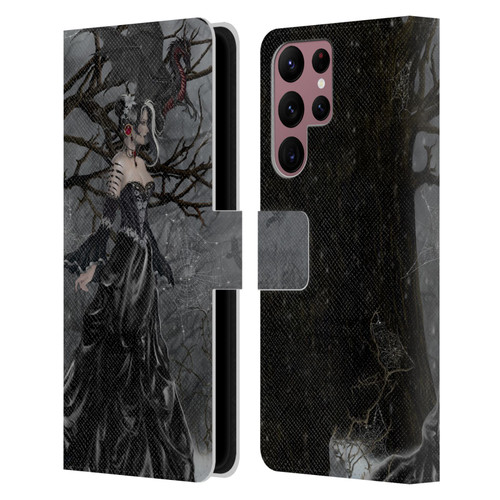 Nene Thomas Deep Forest Queen Gothic Fairy With Dragon Leather Book Wallet Case Cover For Samsung Galaxy S22 Ultra 5G