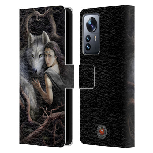 Anne Stokes Wolves 2 Soul Bond Leather Book Wallet Case Cover For Xiaomi 12 Pro
