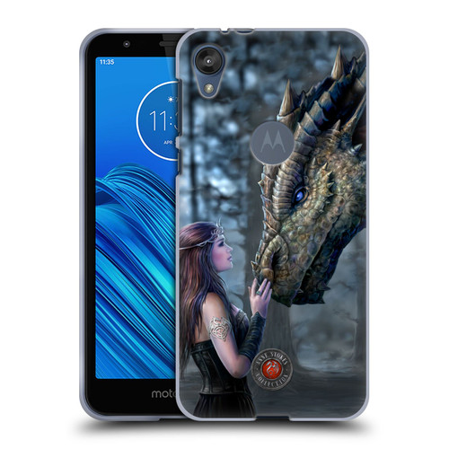 Anne Stokes Dragon Friendship Once Upon A Time Soft Gel Case for Motorola Moto E6