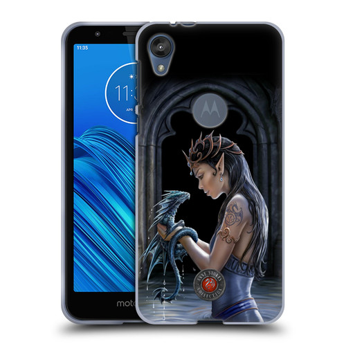 Anne Stokes Dragon Friendship Water Soft Gel Case for Motorola Moto E6