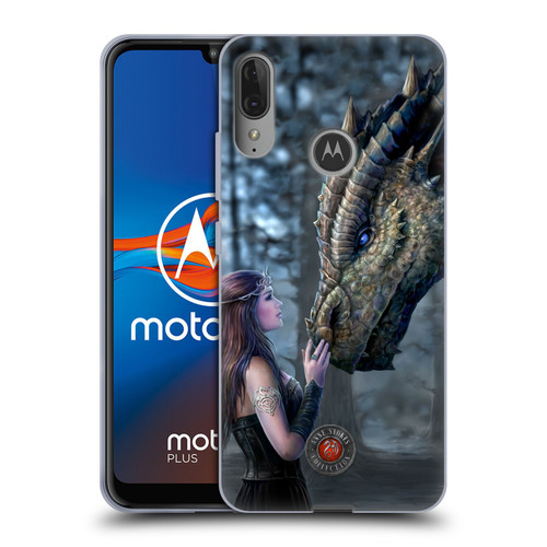 Anne Stokes Dragon Friendship Once Upon A Time Soft Gel Case for Motorola Moto E6 Plus