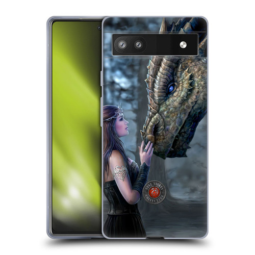 Anne Stokes Dragon Friendship Once Upon A Time Soft Gel Case for Google Pixel 6a