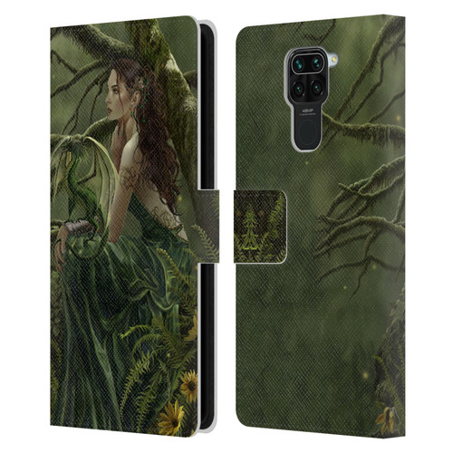 Nene Thomas Deep Forest Queen Fate Fairy With Dragon Leather Book Wallet Case Cover For Xiaomi Redmi Note 9 / Redmi 10X 4G