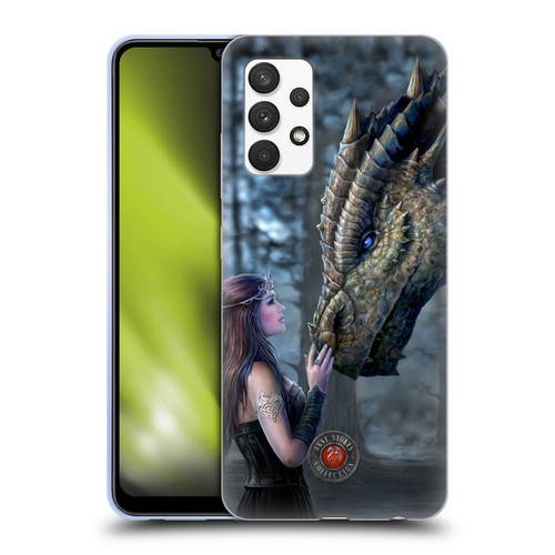 Anne Stokes Dragon Friendship Once Upon A Time Soft Gel Case for Samsung Galaxy A32 (2021)